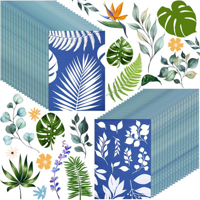 60 Sheets Sun Print Paper Kit Cyanotype Paper High Sensitive Nature Solar Activa
