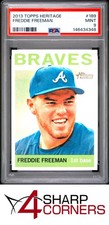 2013 TOPPS HERITAGE #189 FREDDIE FREEMAN BRAVES PSA 9