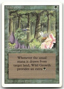 Wild Growth Revised Edition MTG Card