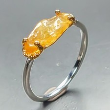 Sweet jewelry Yellow Sapphire Ring 925 Sterling Silver Size 8 /R463893