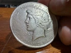 1927 D Peace Dollar - 90% Silver Coin - AU Details, Previously Cleaned