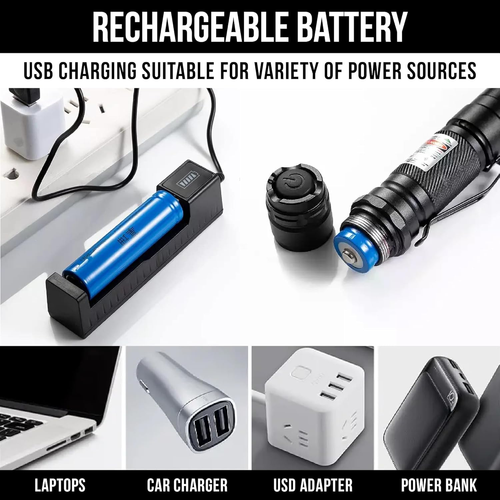 HITEKK High Power Green Laserpointer | Tactical Green Laserpointer | Single Pr - Bild 3 von 12
