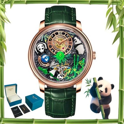 2025 PINDU New Panda Series National Treasure Symbol Men Mechanical Watch Rotat