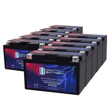 Mighty Max YT7B-BS 12V 6.5AH 110 CCA Rechargeable Motorcycle Battery - 10 Pack