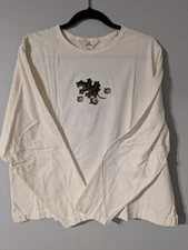 NWT - Woolrich Women's Embroidered Fall/Acorns Long Sleeve T-Shirt Size XL