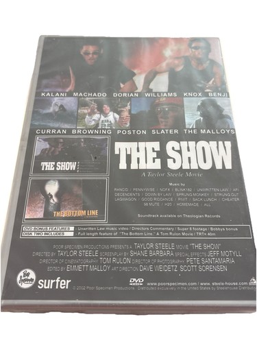 The Show 1996 2 Movie Disc Set Surfing Punk Rock Music Comedy Sealed Brand New - Picture 2 of 5