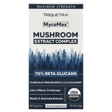 MycoMax®, Mushroom Extract Complex, Maximum Strength, 60 Capsules