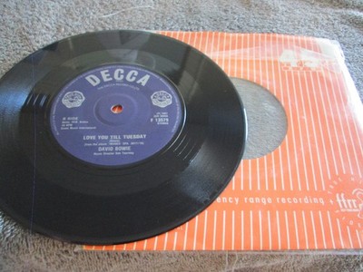DAVID BOWIE    Love You Till Tuesday / THE LONDON BOYS-DECCA 45 IMPORT  HEAR!!
