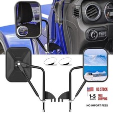 Mirrors Doors Off, Wider View Side Mirrors with Blind Ones JL JT 2018-2025