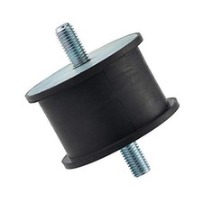 Large- Sized Rubber Cylindrical Vibration Isolator Mount with M12 Threads for