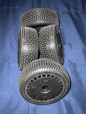 Arrama TLR Typhon 6S  buggy Dboots EXABYTE tires on Areo black dish 17 mm hex