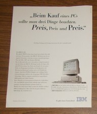 Seltene Werbung IBM PC 300 486 DX2/66 DX4/100 Personal Computer 1995