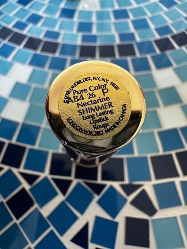 Lápiz labial de color puro súper difícil de encontrar Estee Lauder raro de colección en fundición de metal dorado - Imagen 10 de 27
