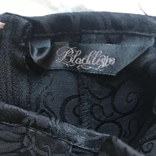 Falda Negra Vintage Lip Service Exit to Eden Gótica Victoriana Cintura Alta XS - Imagen 7 de 13