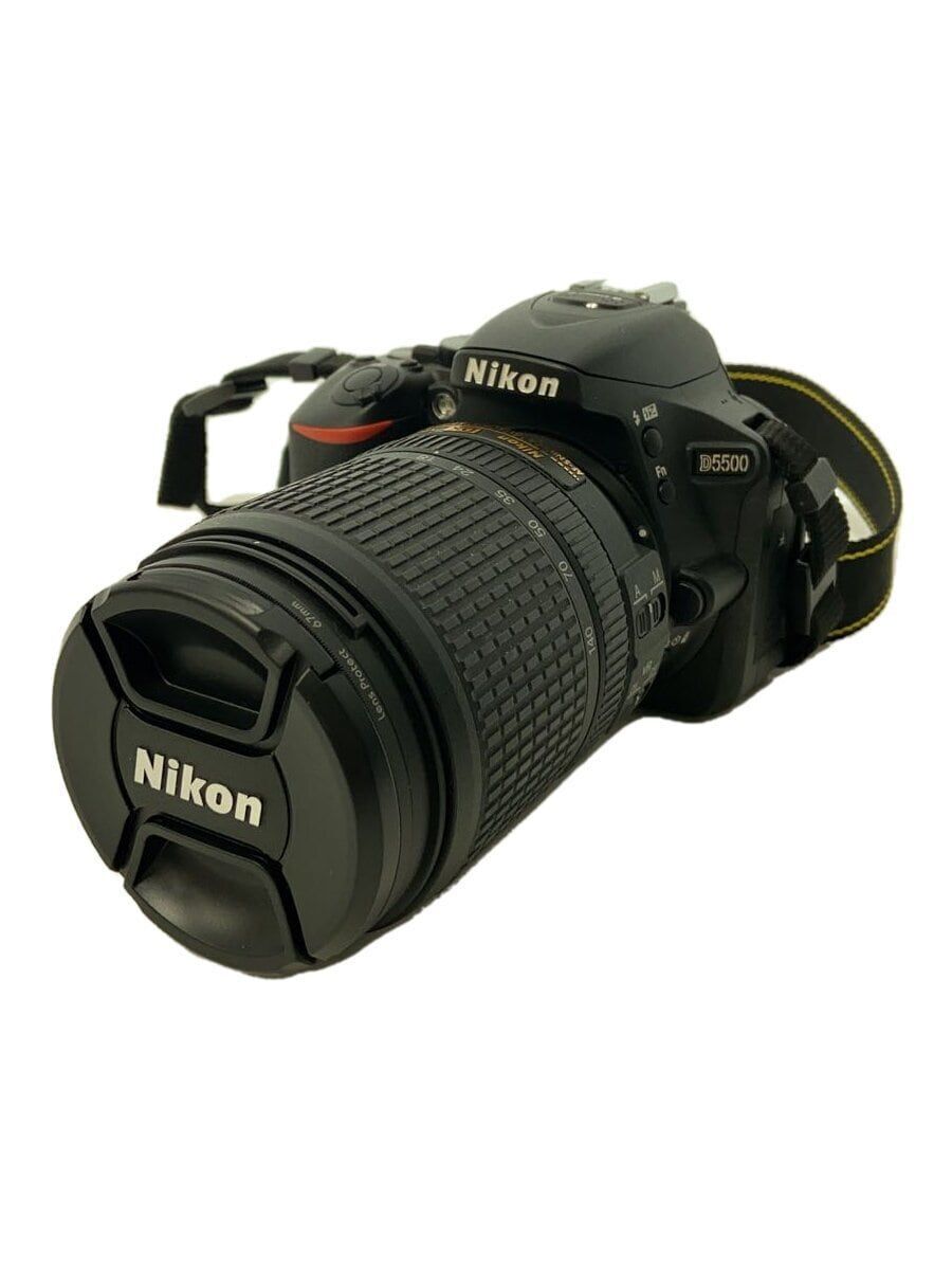 Nikon SLR Digital Camera DSLR D5500 Double Zoom Kit [Black] Used  