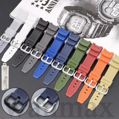 Resin Rubber Strap For Casio SGW-100-1V SGW-200 Watch Band Replacement New