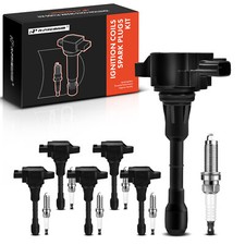 6x Ignition Coils & 6x Spark Plugs for Nissan X-Trail 370Z Micra Infiniti FX Q60