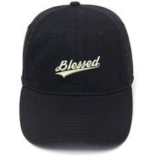 Embroidery Hat Cotton Embroidered Casual Men's Baseball Cap Blessed