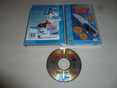 BOXED SEGA CD VIDEO GAME TOMCAT ALLEY COMPLETE W CASE & MANUAL 
