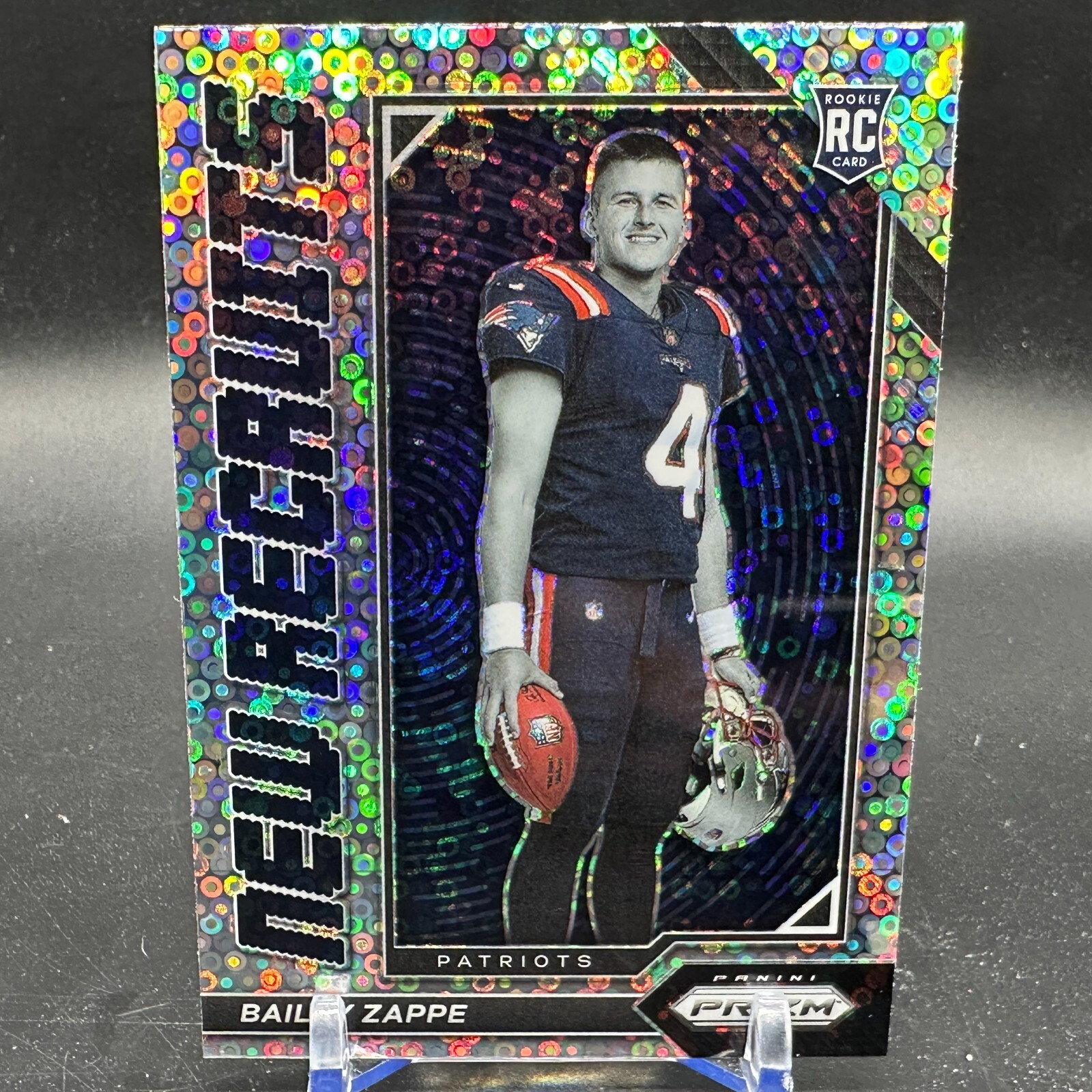 Bailey Zappe Rookie No Huddle Disco 2022 Panini Prizm - New Recruits #NR-7