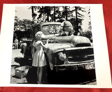 Vintage Black  White 8x10 Original Photographs Paint Graffiti on Truck