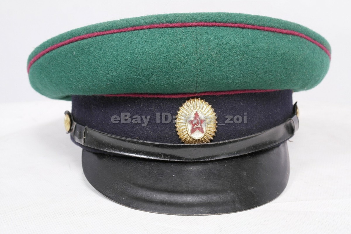 military souvenir　CAP Frontier Guards PV KGB NKVD Daily visor Cap M58 Soviet Army