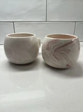 2 - Project 62 Modern Stoneware Marbled Swirl Coffee Tea Mug Cup purple/pink