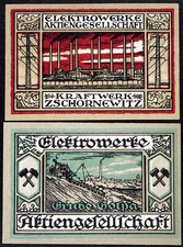 GOLPA 1921 XX-RARE  Elektrowerke AG, Grube Golpa  Complete Series German Notgeld