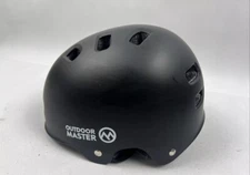 OUTDOOR MASTER OM-SKB Multi-Sport Helmet Matte Black SIZE MED M ASTM Certified