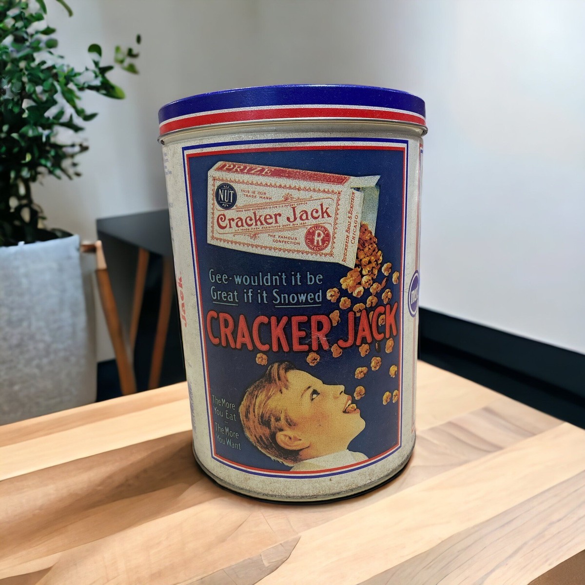 アンティーク缶 ヴィンテージ缶 大サイズ② Cracker Jack