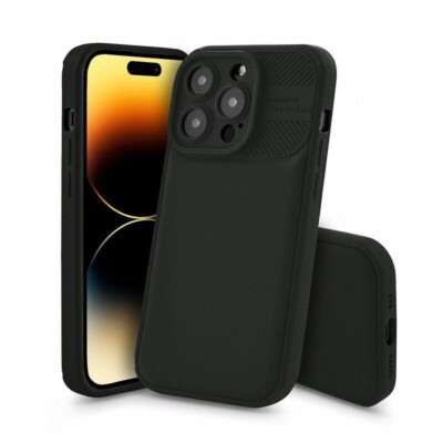 FÜR APPLE IPHONE 15 PRO MAX - PROTECTED Tasche Camera Case Hülle Handy SCHWARZ