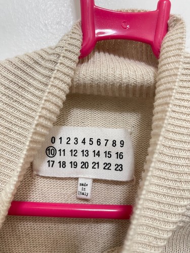 Maison Martin Margiela Wool Linen Cashmere Beige Sweater ribbed lagenlook MM10 L - Picture 10 of 20