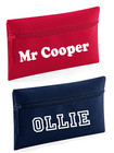 Personalised Childs Pencil Case Kids Teacher Christmas Gift Xmas Zip School Bag 