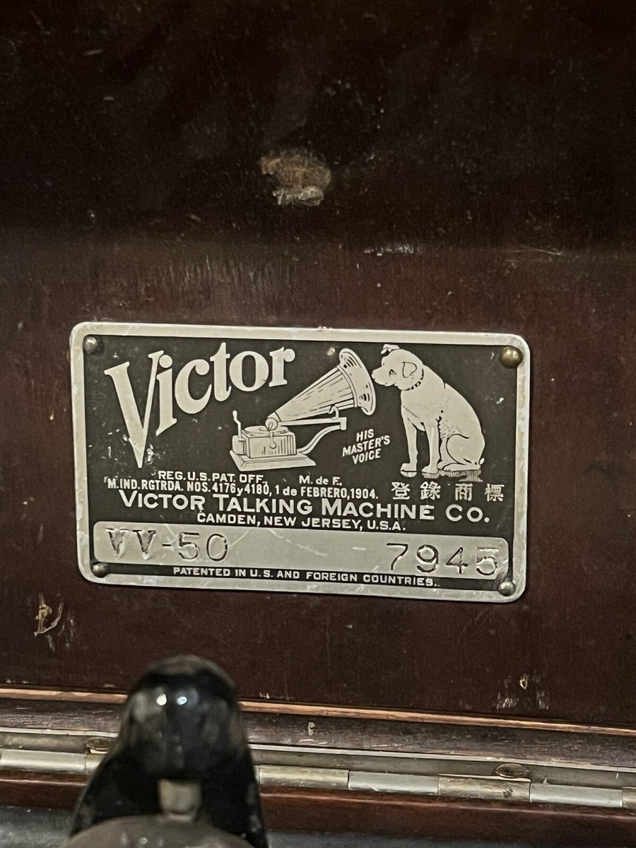 Antique Vtg 1920s Victor Talking Machine VV-50 Phonograph Record