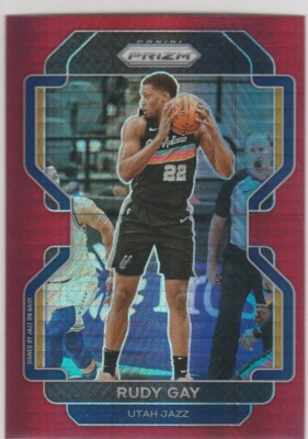 2021-22 Panini Prizm #241 Rudy Gay Red Hyper Utah Jazz Factory Set