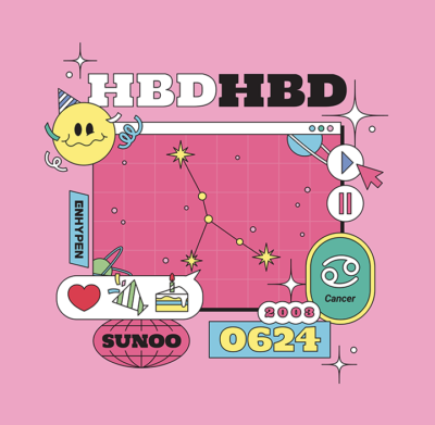 ENHYPEN SUNOO HAPPY BIRTHDAY HBD OFFICIAL GOODS ACRYLIC FRAME +