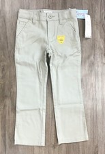 Boys' School Uniform Bootcut Stretch Chino Khaki Pants Pita Bread/530439 size 4