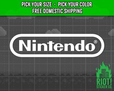 Calcomanía con logotipo de Nintendo para pegatina de coche para portátil Yeti ventana videojuego