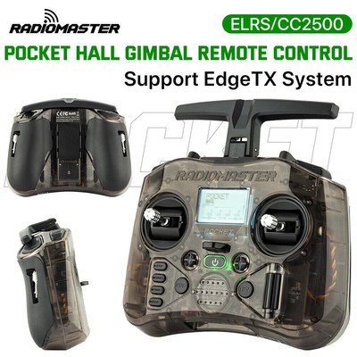 RADIOMASTER Pocket Hall Gimbal RC Sender ELRS/CC2500 Fernbedienung EdgeTX 2.4G