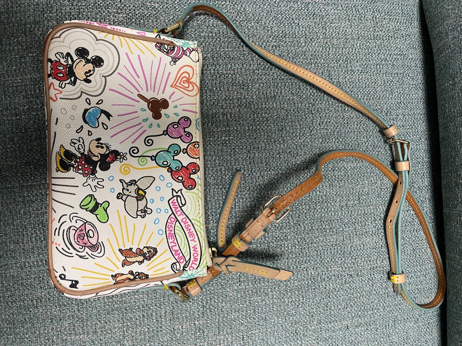 dooney and bourke disney sketch pouchette/mini crossbody bag eBay