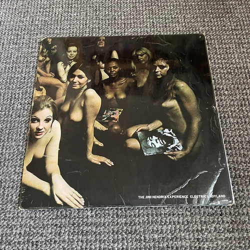 Jimi Hendrix – Electric Ladyland Vinyl Record 1ST UK Press 2xLP 1968 White Text