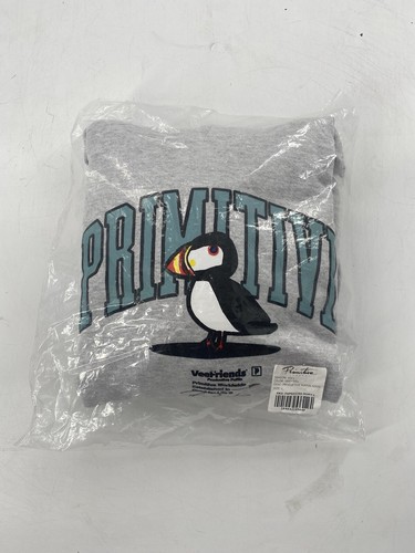 Primitive x VeeFriends Collab Productive Puffin Gray Hoodie Size Large Gary Vee - Picture 3 of 3