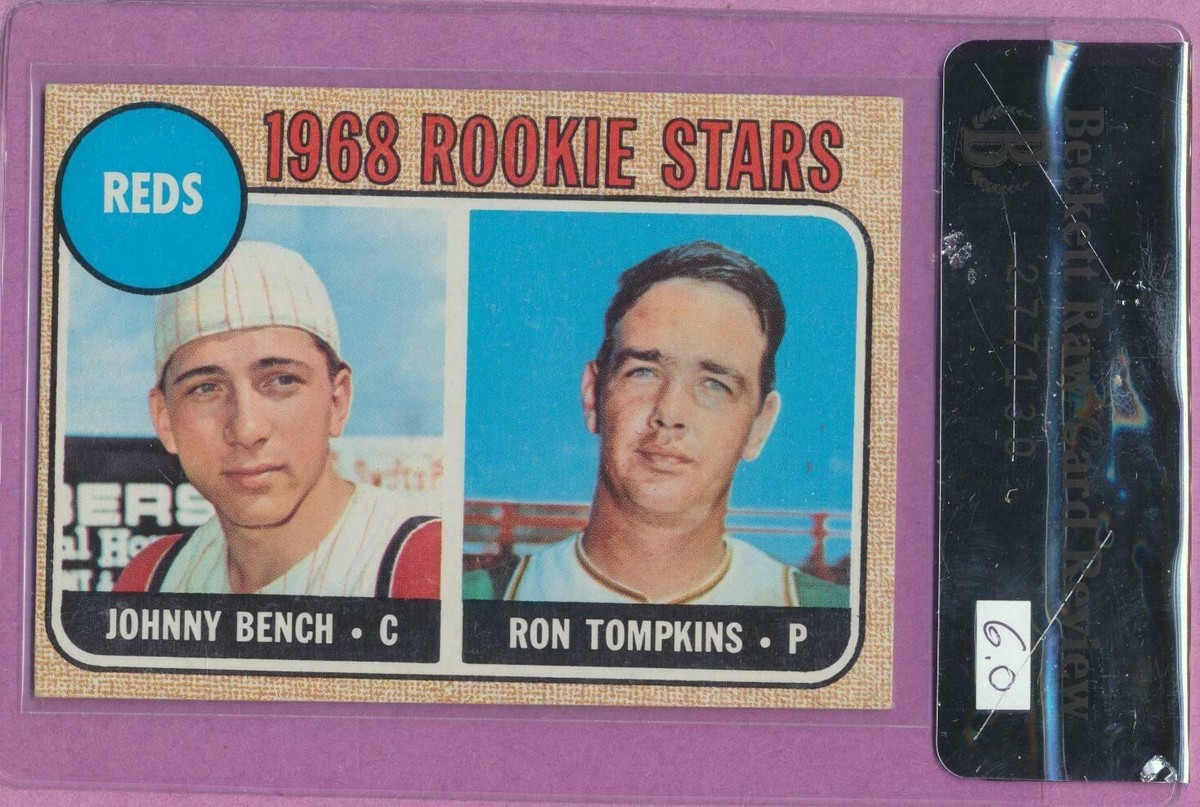 1968 Topps Johnny Bench #247 HOF Rookie Card 