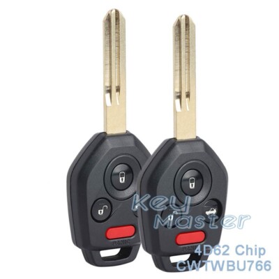 2x for Subaru Legacy Outback Tribeca 2008-2011 Keyless Remote Key Fob CWTWBU766