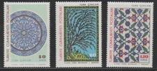Turkey    1966    Sc # 1699-701   Tiles   MNH   OG