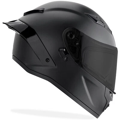 NEW Full Face Motorcycle Helmet Matte Black DOT GDM DEMON - Image 1 of 4