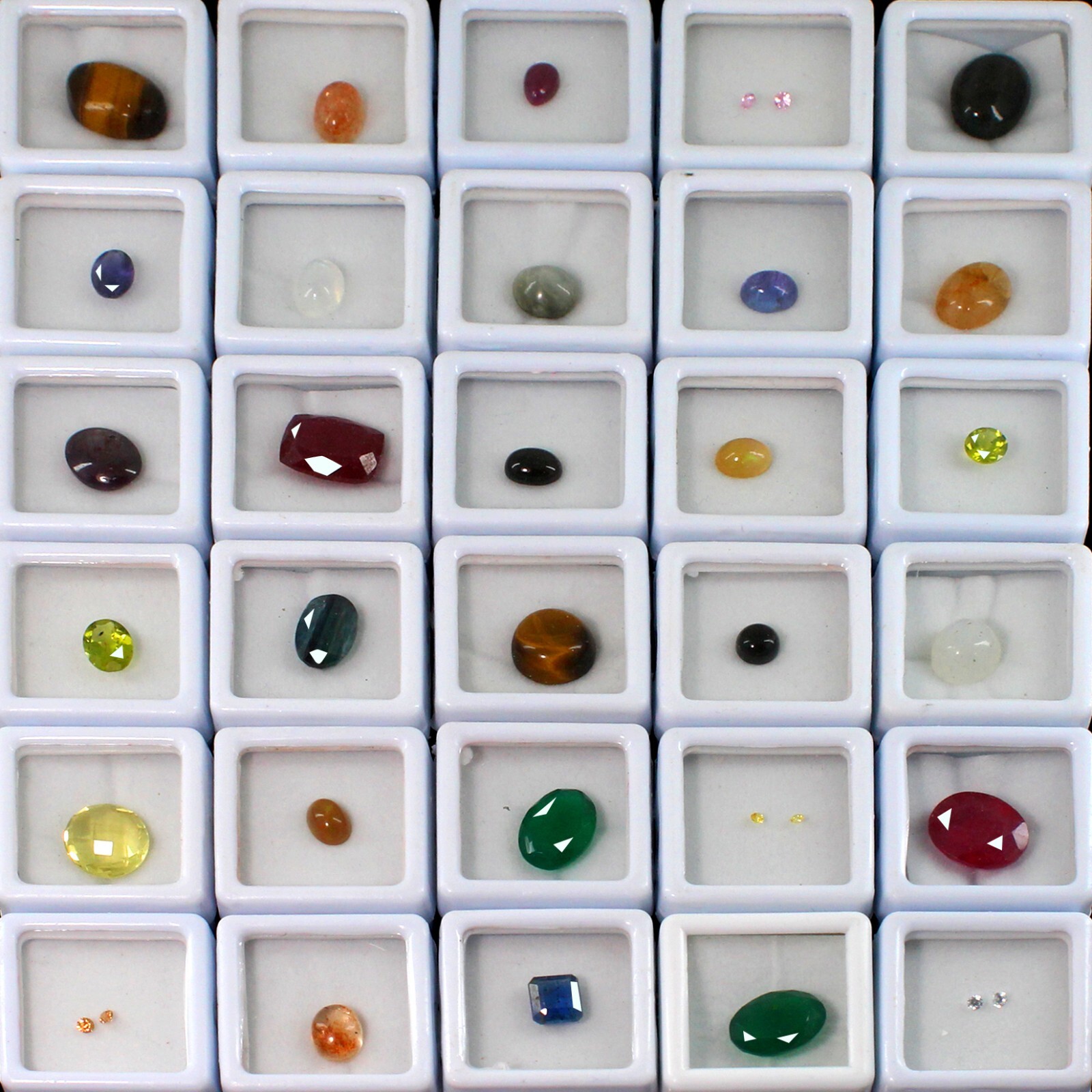 Natural Burma Ruby Green Amethyst Opal Topaz Cat's Eye 28 Pcs Lot Gems ks06 eBay