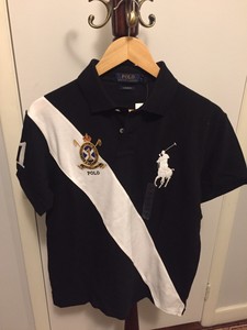 ralph lauren diagonal stripe polo