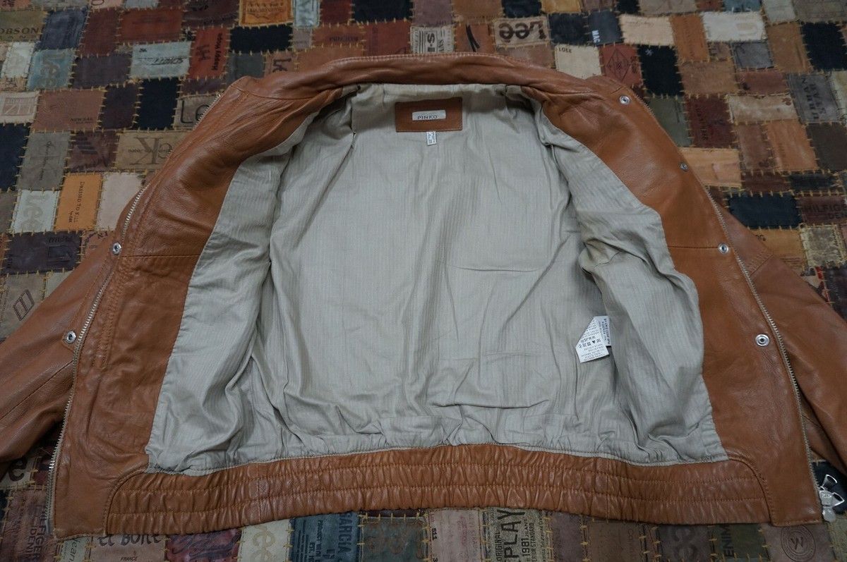 【関税&送料込】Pinko Jackets Brown pinko-vintage-effect-eco-