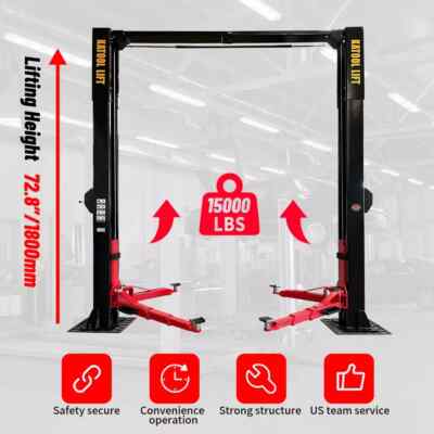 KATOOL Two Post Lift Auto Lift Car Lift 15000 LBS Auto Truck Hoist Super Quality